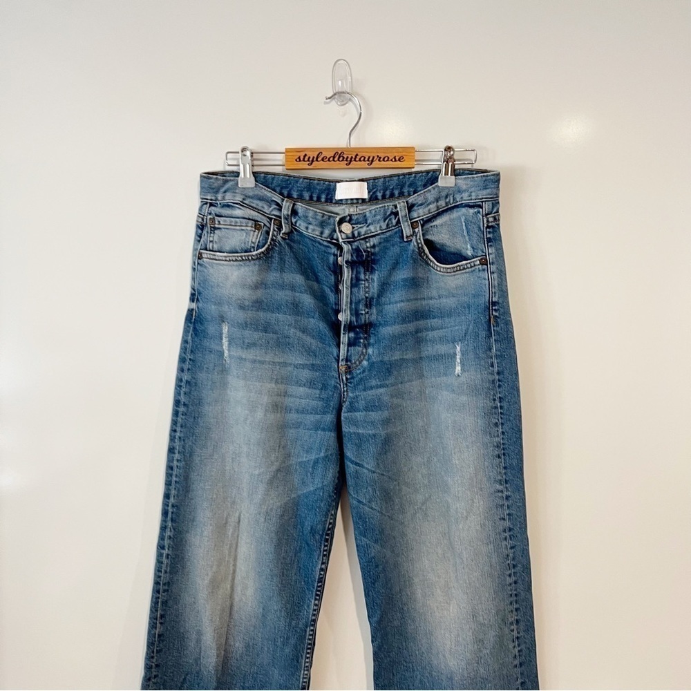 Boyish by HER Mikey High Waist Ankle Straight Jeans in Mercy Island Wash - Picture 4 of 13